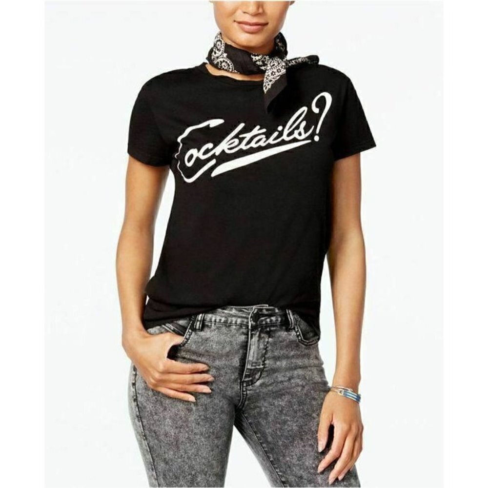 Dream Scene Cotton Cocktails Graphic T-Shirt XS